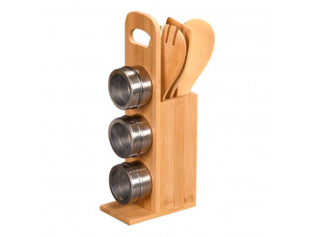 Kitchen tools set KESPER 81103 BAMBOO BOX SET 7PC 