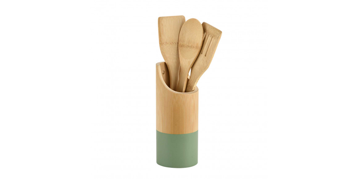 Kitchen tools set KESPER 81161 BAMBOO BOX SET 4PC GREEN 
