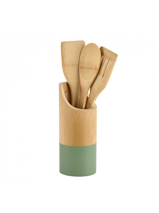 Kitchen tools set KESPER 81161 BAMBOO BOX SET 4PC GREEN 