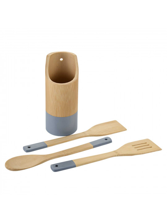 Kitchen tools set KESPER 81162 BAMBOO BOX SET 4PC BLUE 