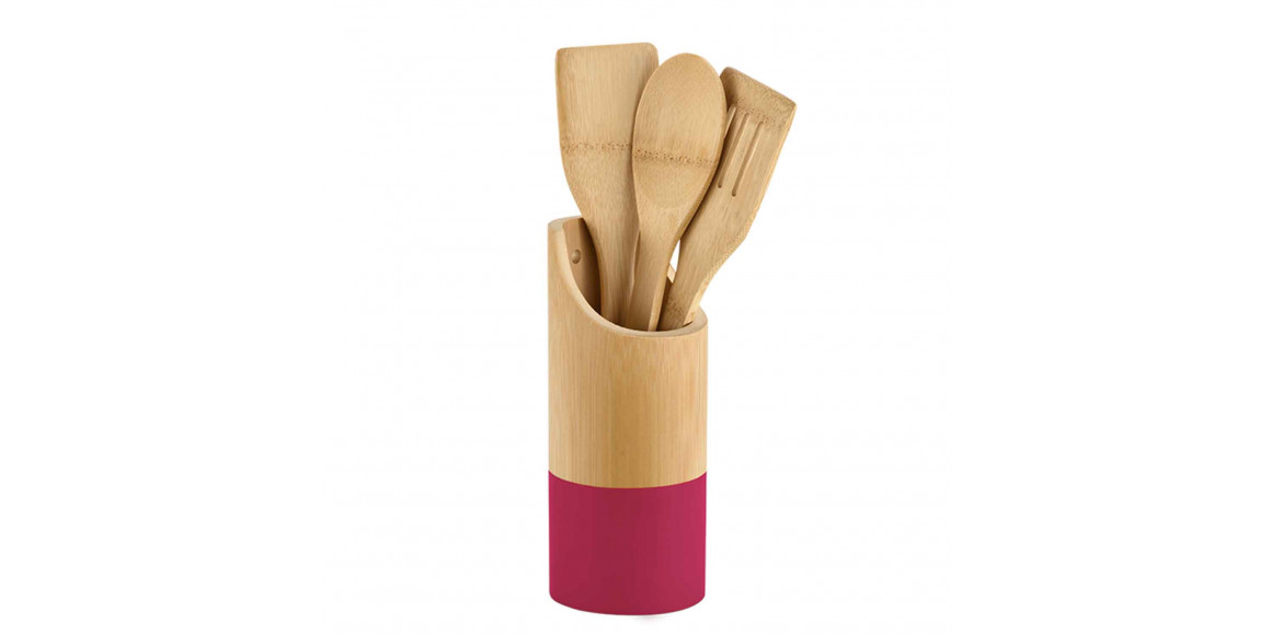 Kitchen tools set KESPER 81163 BAMBOO BOX SET 4PC BERRY 