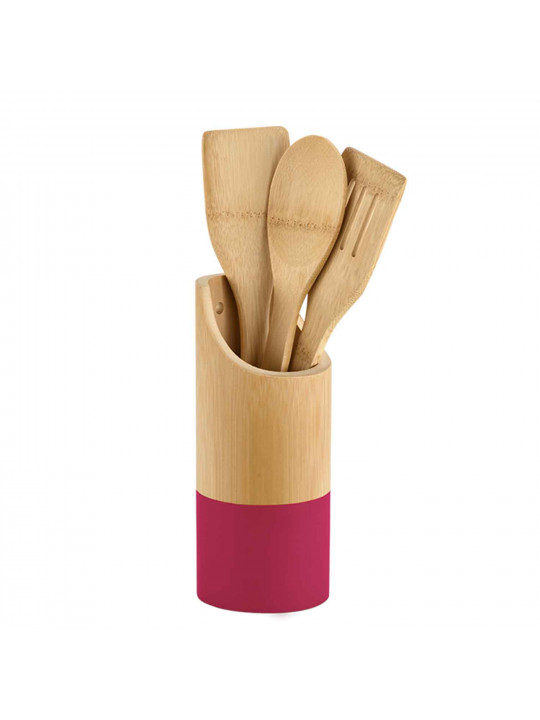 Kitchen tools set KESPER 81163 BAMBOO BOX SET 4PC BERRY 