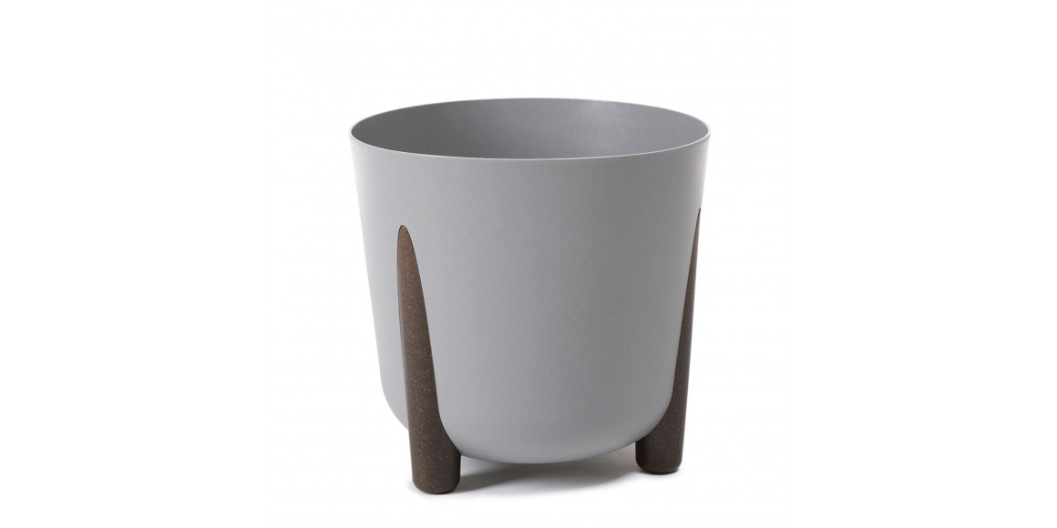 Flower pot LAMELA LA213-27 FRIDA ROUND ECO WOOD 210 GREY 
