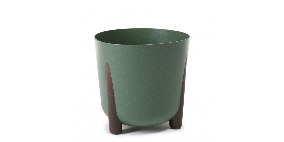 Flower pot LAMELA LA213-42 FRIDA ROUND ECO WOOD 210 FOREST GREEN 