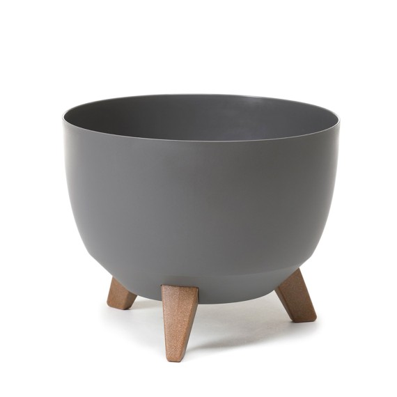 Flower pot LAMELA LA798-87 MISA ROMA 330 GREY-GREEN 