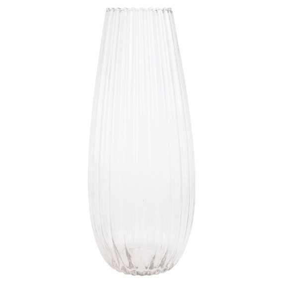 Vase KOOPMAN VASE CLEAR GLASS 200XH500MM (044424) (332000150)