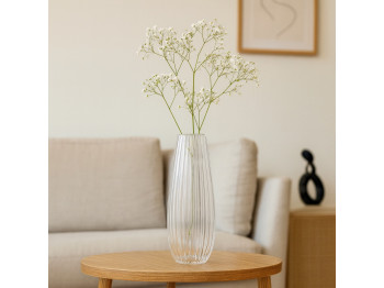 Vases KOOPMAN VASE CLEAR GLASS 200XH500MM (044424) (332000150)