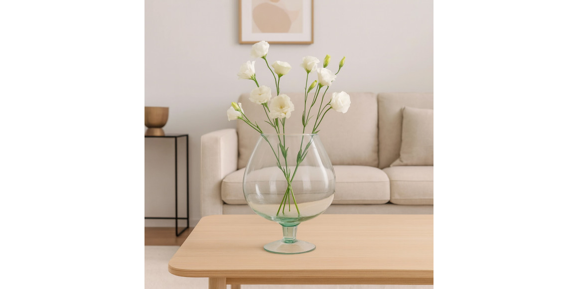 Ваза KOOPMAN VASE GLASS RECYCLED 225XH260MM (442299) (YE6000470)