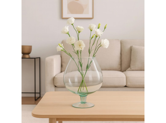 Vases KOOPMAN VASE GLASS RECYCLED 225XH260MM (442299) (YE6000470)