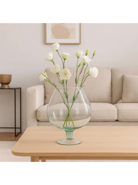 Vases KOOPMAN VASE GLASS RECYCLED 225XH260MM (442299) (YE6000470)