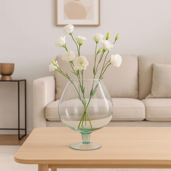 Vase KOOPMAN VASE GLASS RECYCLED 225XH260MM (442299) (YE6000470)