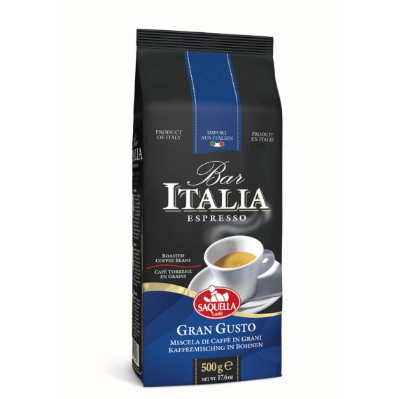 Кофейные зерна SAQUELLA BAR ITALIA GRAN GUSTO (500g)