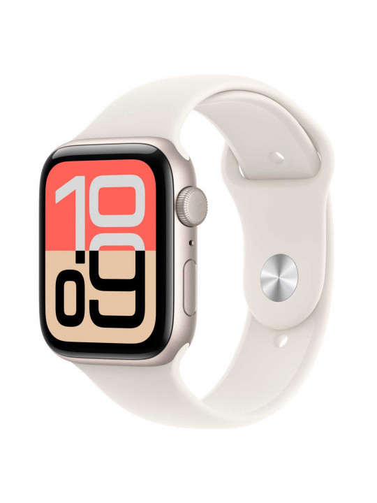 Սմարթ ժամացույց APPLE Watch SE 3 GPS 44mm Starlight Aluminium Case witch Starlight Sport Band (A3325) (MEHG4ET/A)