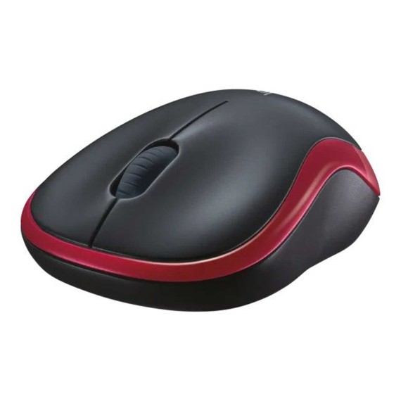 Mouse LOGITECH WIRELESS M185 - EER2 (RD) (L910-002240)
