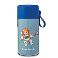 Пищевые контайнеры NAVA 10-007-011 INSULATED S.STEEL LUNCH BOX WE CARE BLUE 600ML 