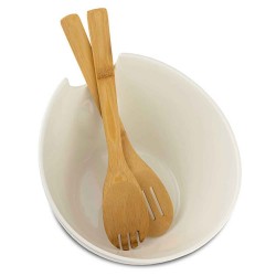 Тара NAVA 10-025-004 TERRESTRIAL WHITE W/BAMBOO SPOONS 24CM 