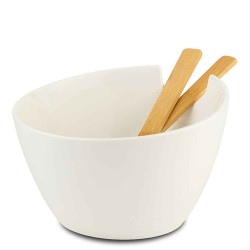 Тара NAVA 10-025-004 TERRESTRIAL WHITE W/BAMBOO SPOONS 24CM 