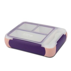 Food storage NAVA 10-262-020 PLASTIC RECN.BENTO WE CARE PINK-PURPLE 800ML 
