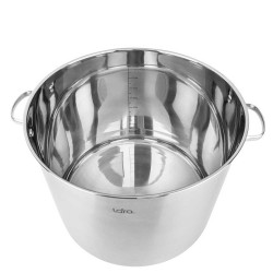 Կաթսաներ LARA LR02-903 S/STEEL ATLANTA 34x27CM 24.5L 