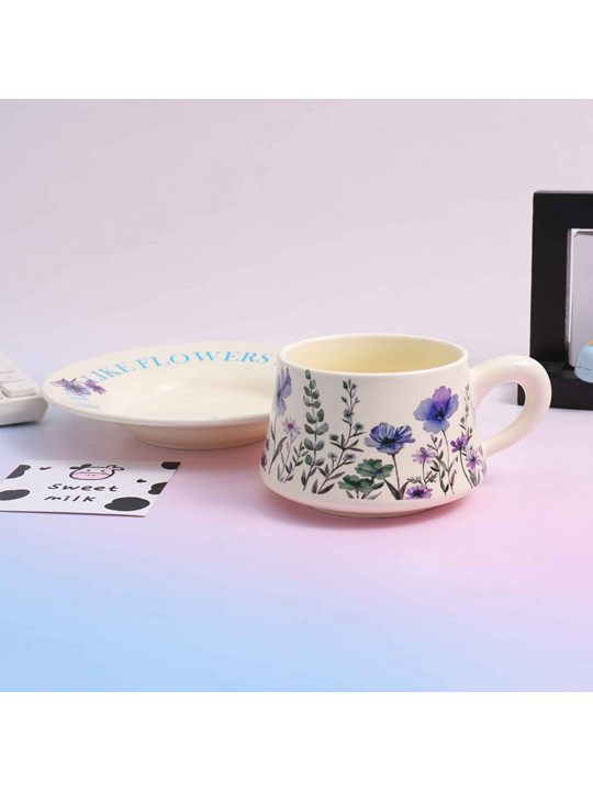 Գավաթներ XIMI 6941097405009 VINTAGE PROSPEROUS COFFEE CERAMIC CUP (300ML) (7405009)