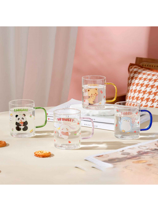 Գավաթներ XIMI 6941963907354 DESSERT SERIES GLASS CUP WITH HANDLE (907354)