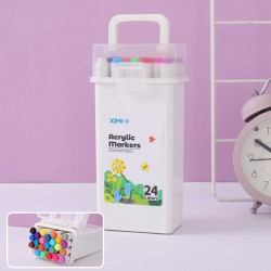 Stationery accessories XIMI 6941963936194 24 COLORS ACRYLIC MARKERS IN ROUND BOX (936194)