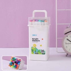 Stationery accessories XIMI 6941963936200 36 COLORS ACRYLIC MARKERS IN ROUND BOX (936200)