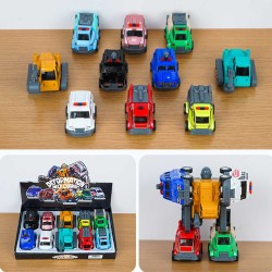 Cars XIMI 6941963940856 TRANSFORMING ASSEMBLING PULL-BACK ALLOY ROBOT TOY SET (940856)