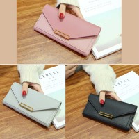 Wallets XIMI 6941963944649 RETRO GOLD BUCKLE LONG PURSE FOR WOMEN (944649)