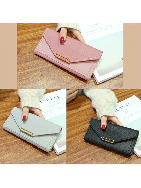 Դրամապանակներ XIMI 6941963944649 RETRO GOLD BUCKLE LONG PURSE FOR WOMEN (944649)