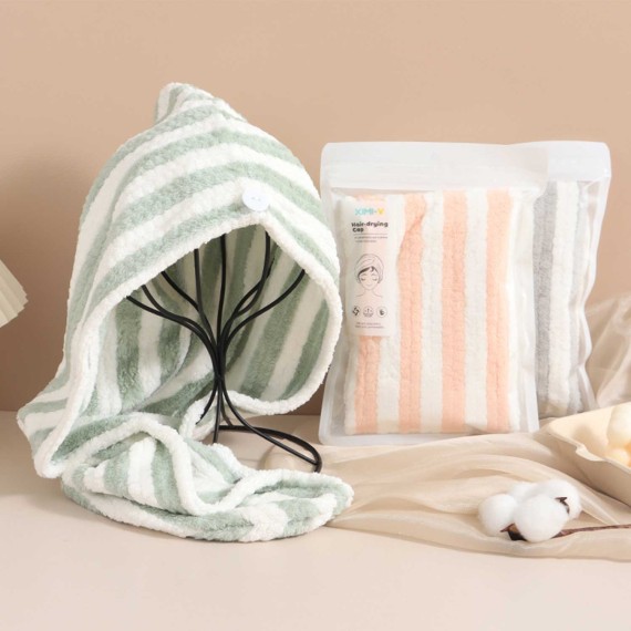 Cotton towels XIMI 6941963945622 ZIPPER TRIANGULAR HAIR DRYING CAP (945622)