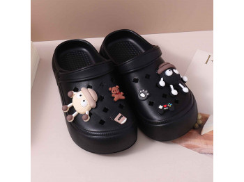 Ամառային հողաթափեր XIMI 6941963948661 STYLING CASUAL SANDLES FOR KIDS 34-35/ BLACK (948661)