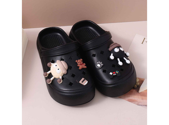Summer slippers XIMI 6941963948661 STYLING CASUAL SANDLES FOR KIDS 34-35/ BLACK (948661)