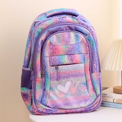 Backpacks XIMI 6941963953122 DREAM GRADIENT COLOR GLITTER ENGLISH BACKPACK (PURPLE) (953122)