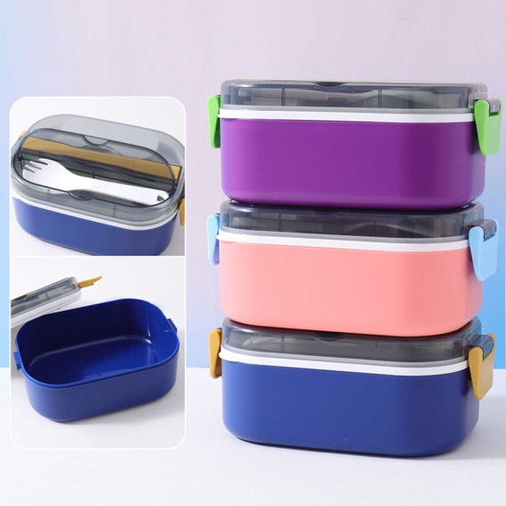 Ланч боксы XIMI 6941963954624 PORTABLE SALAD SINGLE-DECK LUNCH BOX (954624)