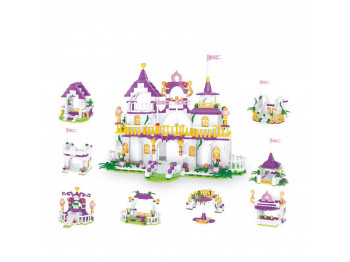Մանկական հավաքածու XIMI 6941963954914 8-IN-1 GARDEN CASTLE BUILDING BLOCKS (954914)