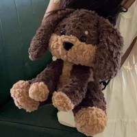 Backpacks XIMI 6941963958592 CUTE SITTING BROWN PUPPY PLUSH BAG (958592)