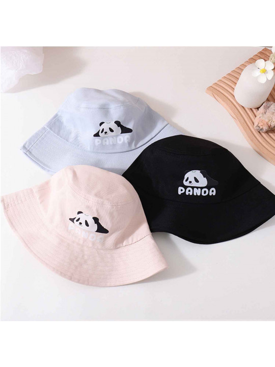 Ամառային գլխարկներ XIMI 6941963960236 CUTE PANDA PATTERN FISHERMAN HAT (960236)