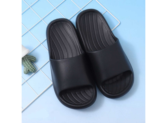 Summer slippers XIMI 6941963963169 HOME COMFORTABLE THICK-SOLED MENS SHOWER SLIPPERS 44-45 (BLACK) (963169)