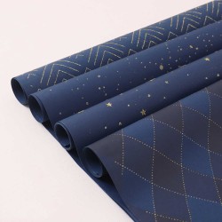 Gift boxes XIMI 6941963964227 BLUE THEME DUSTING GIFT WRAPPING PAPER ROLL  (964227)