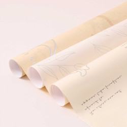 Gift boxes XIMI 6941963964241 RETRO FLOWER GIFT WRAPPING PAPER ROLL  (964241)