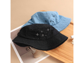 Ամառային գլխարկներ XIMI 6941963965569 STYLISH RETRO DENIM FISHERMAN HAT (965569)
