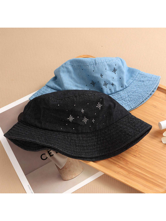 Ամառային գլխարկներ XIMI 6941963965569 STYLISH RETRO DENIM FISHERMAN HAT (965569)