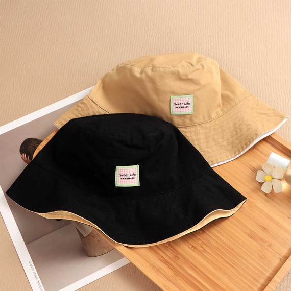 Летние шапки XIMI 6941963965576 TRENDY APPLIQUE REVERSIBLE FISHERMAN HAT (965576)