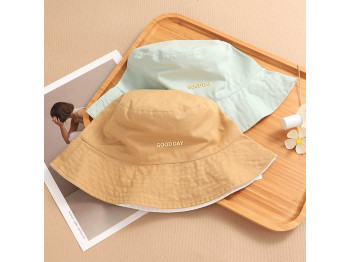 Ամառային գլխարկներ XIMI 6941963965583 SIMPLE LETTER STAMPING REVERSIBLE FISHERMAN HAT (965583)