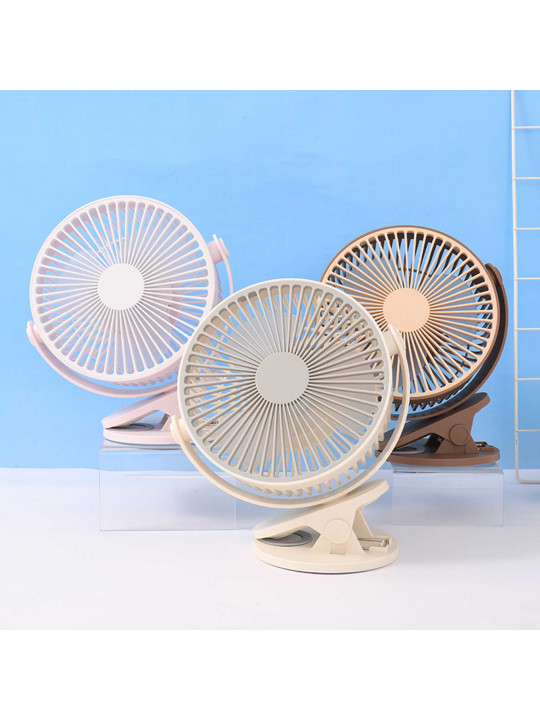 Փոքր հովհանոցներ XIMI 6932533138117 COLOR BLOCKING TABLE CLIP LARGE FAN A MODEL (1200MAH) (138117)