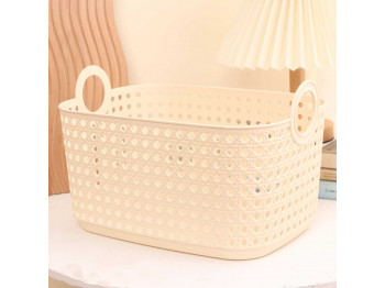 Storage box XIMI 6941963967723 BAMBOO WEAVING STYLE HOLLOW PLASTIC STORAGE BIN (967723)
