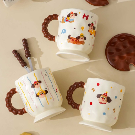 Գավաթներ XIMI 6941963974301 CREATIVE DACHSHUND CERAMIC CUPS (974301)