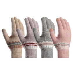 Seasonal gloves XIMI 6941963983020 REFRESHING JACQUARD WINTER GLOVES FOR WOMEN (983020)