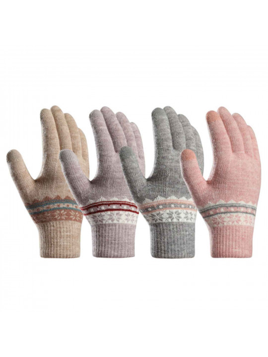 Սեզոնային ձեռնոցներ XIMI 6941963983020 REFRESHING JACQUARD WINTER GLOVES FOR WOMEN (983020)